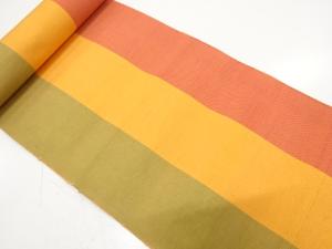 アンティーク　縞模様織り出し　八寸帯地反物